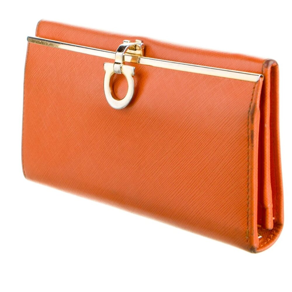 Salvatore Ferragamo Saffiano Leather Continental Wallet